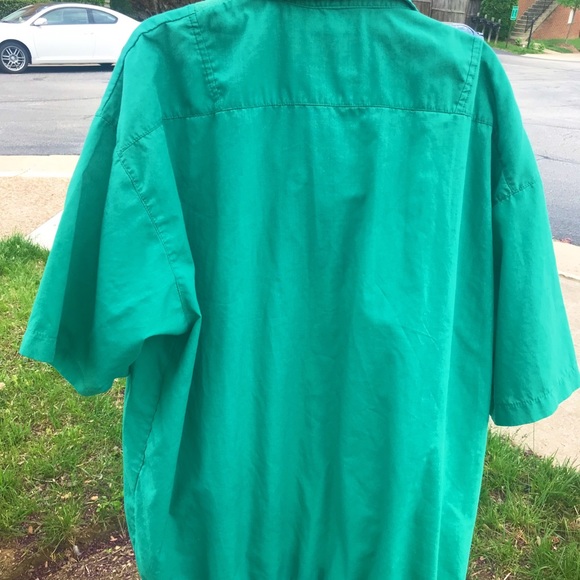 green zipper/button up quarter zip - Picture 4 of 5